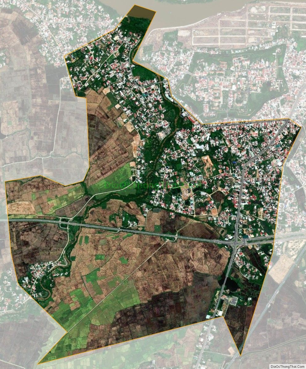Bản đồ vệ tinh xã Diên Thạnh, huyện Diên Khánh