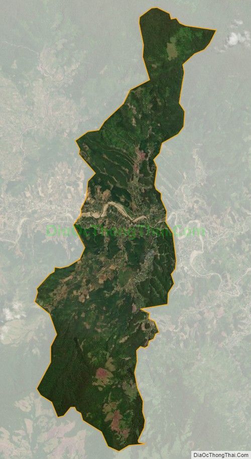 Bản đồ vệ tinh xã Sơn Bình, huyện Khánh Sơn
