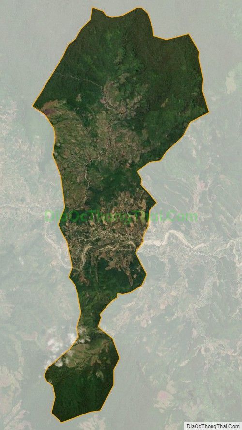 Bản đồ vệ tinh xã Sơn Lâm, huyện Khánh Sơn