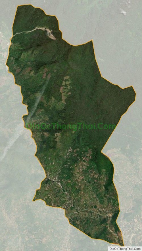 Bản đồ vệ tinh xã Thành Sơn, huyện Khánh Sơn
