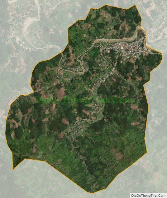 Bản đồ vệ tinh Thị trấn Tô Hạp, huyện Khánh Sơn