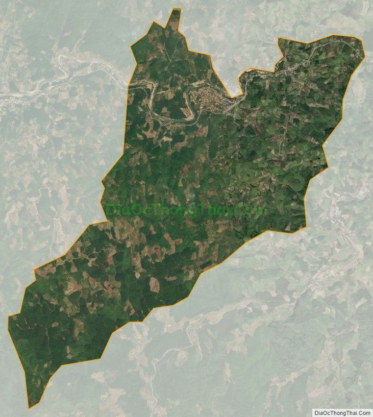 Bản đồ vệ tinh xã Cầu Bà, huyện Khánh Vĩnh