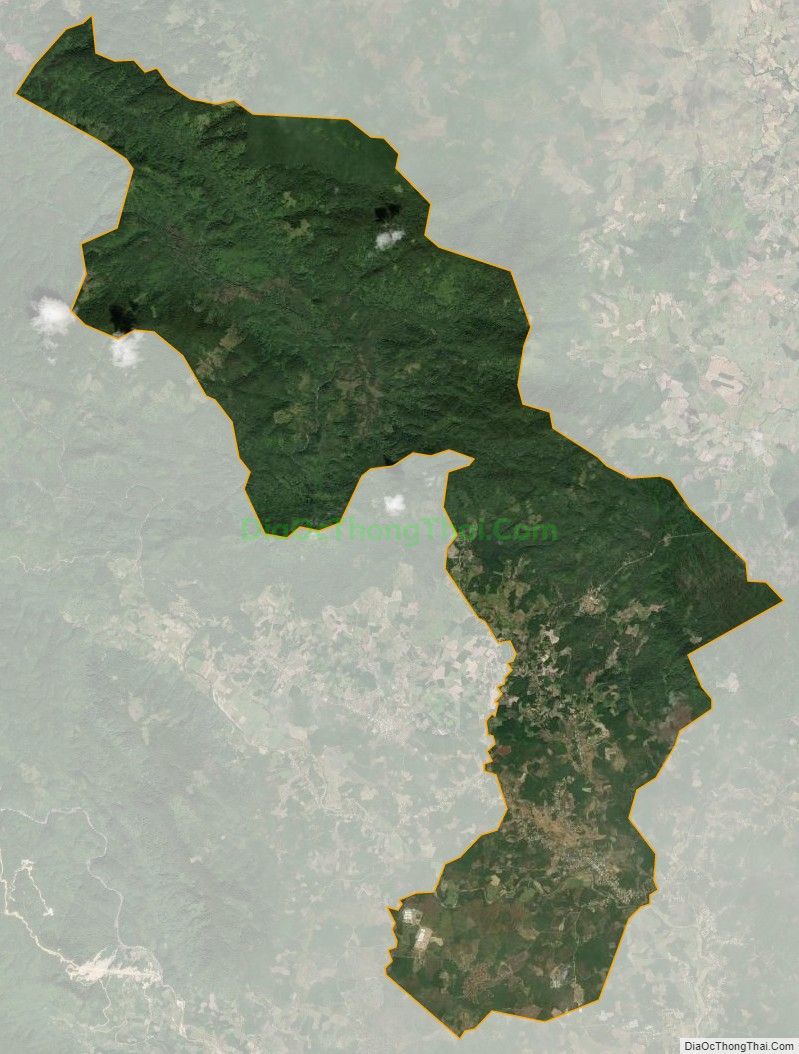 Bản đồ vệ tinh xã Khánh Bình, huyện Khánh Vĩnh