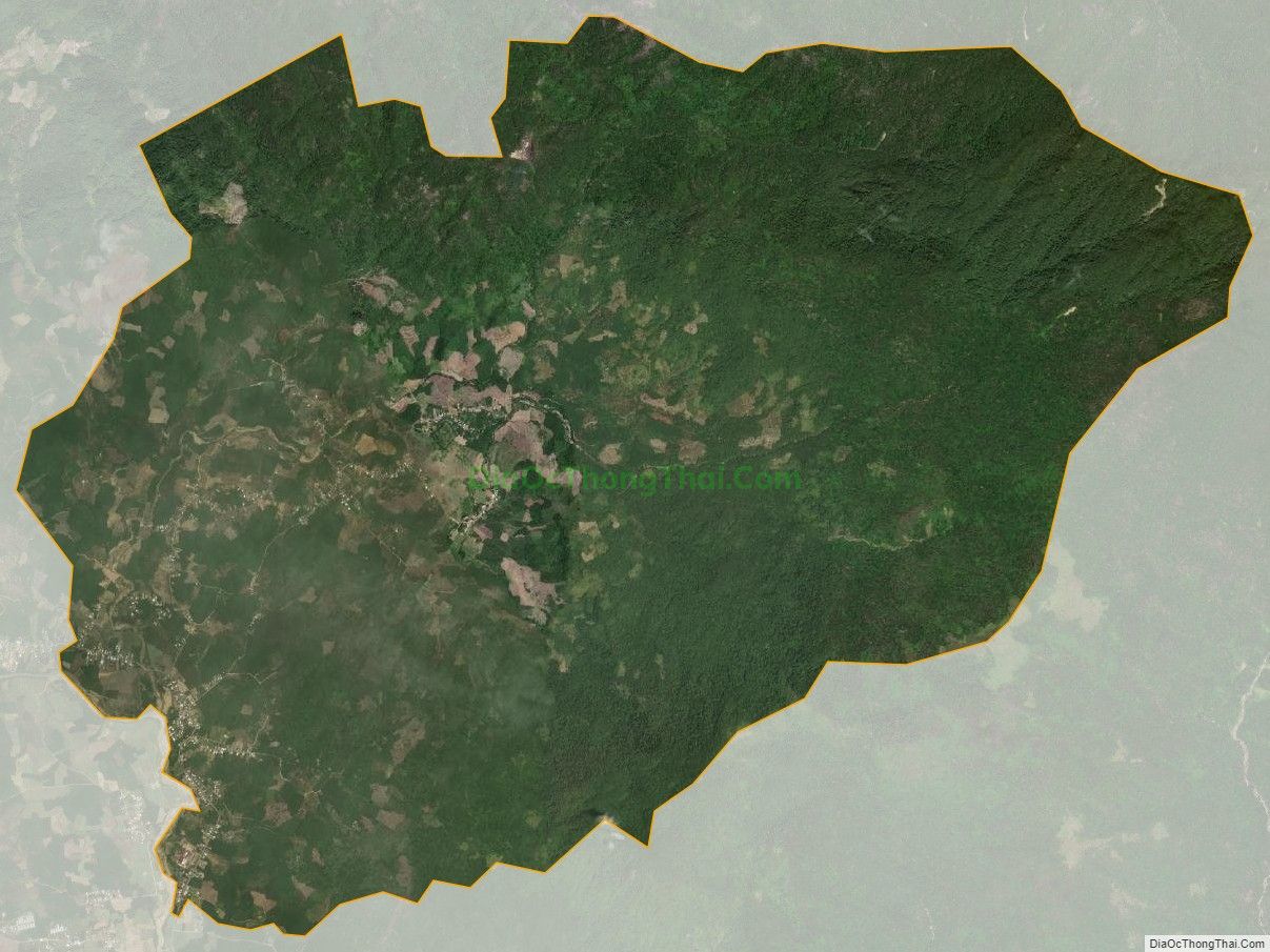 Bản đồ vệ tinh xã Khánh Đông, huyện Khánh Vĩnh