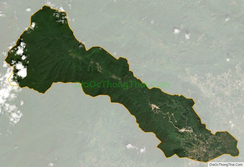 Bản đồ vệ tinh xã Khánh Trung, huyện Khánh Vĩnh