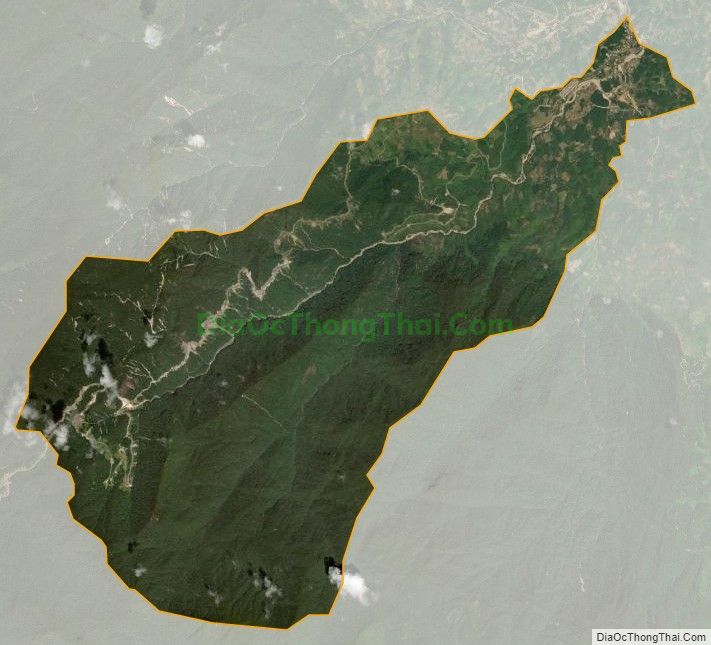 Bản đồ vệ tinh xã Sơn Thái, huyện Khánh Vĩnh
