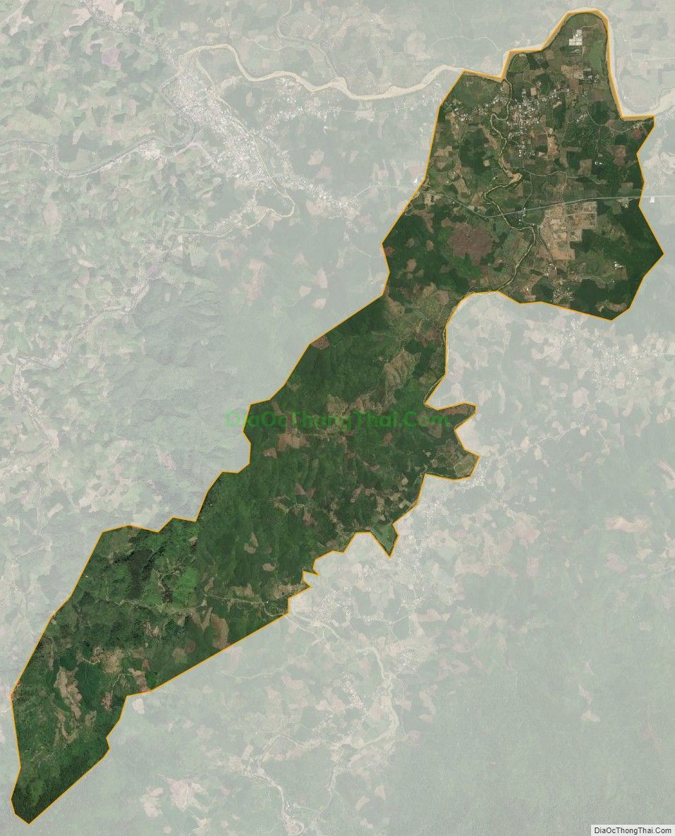 Bản đồ vệ tinh xã Sông Cầu, huyện Khánh Vĩnh