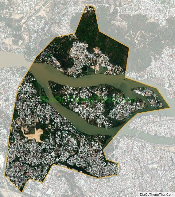 Bản đồ vệ tinh phường Ngọc Hiệp, thành phố Nha Trang