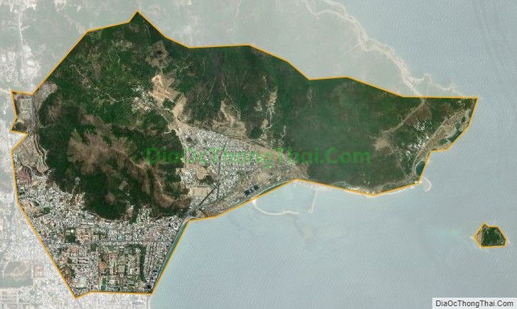 Bản đồ vệ tinh phường Vĩnh Hòa, thành phố Nha Trang