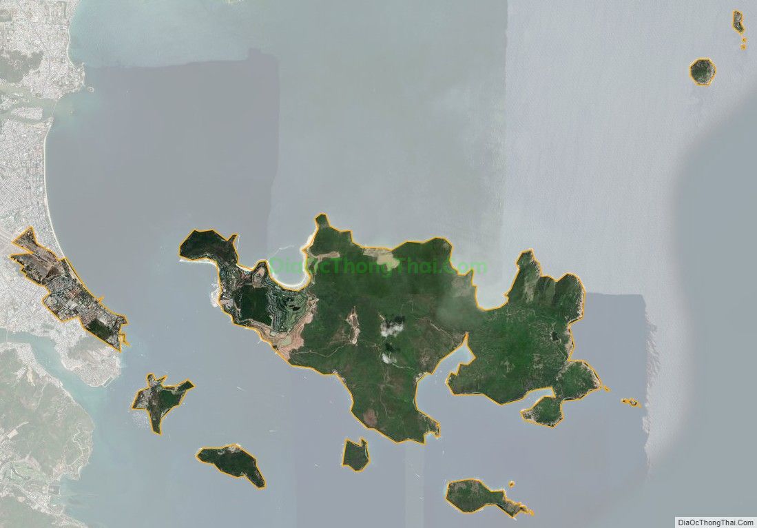 Bản đồ vệ tinh phường Vĩnh Nguyên, thành phố Nha Trang