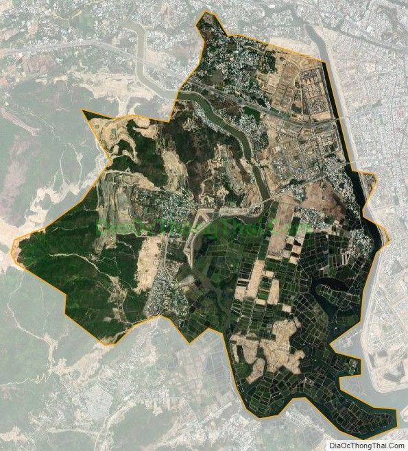 Bản đồ vệ tinh xã Vĩnh Thái, thành phố Nha Trang