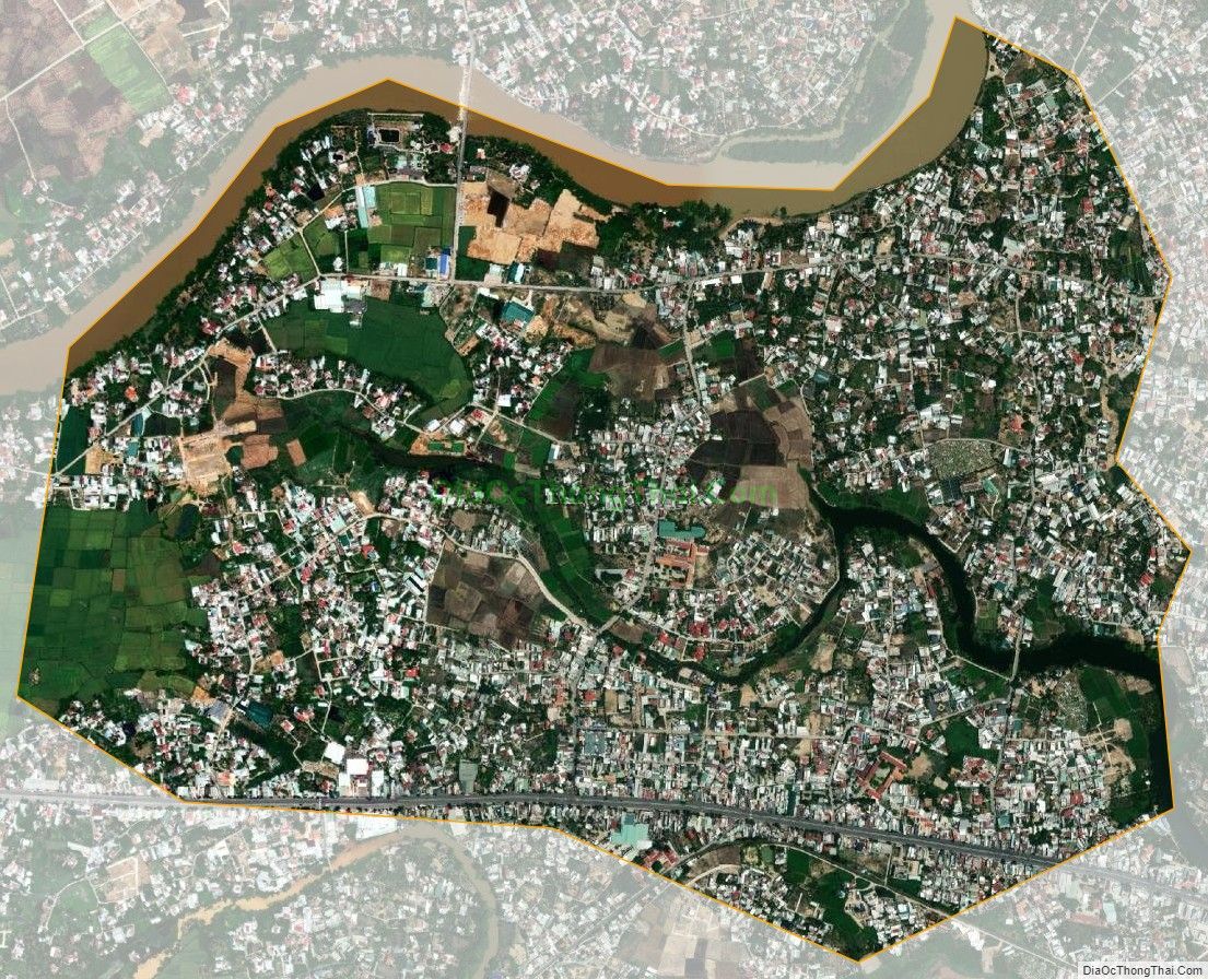 Bản đồ vệ tinh xã Vĩnh Thạnh, thành phố Nha Trang