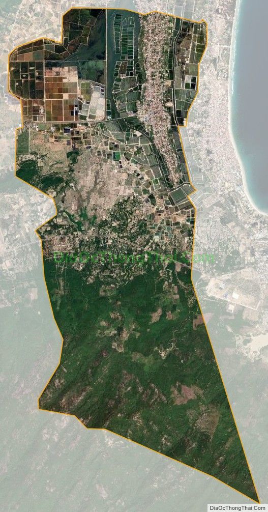 Bản đồ vệ tinh phường Ninh Diêm, thị xã Ninh Hòa
