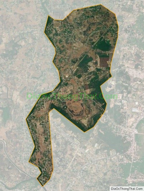 Bản đồ vệ tinh xã Ninh Đông, thị xã Ninh Hòa