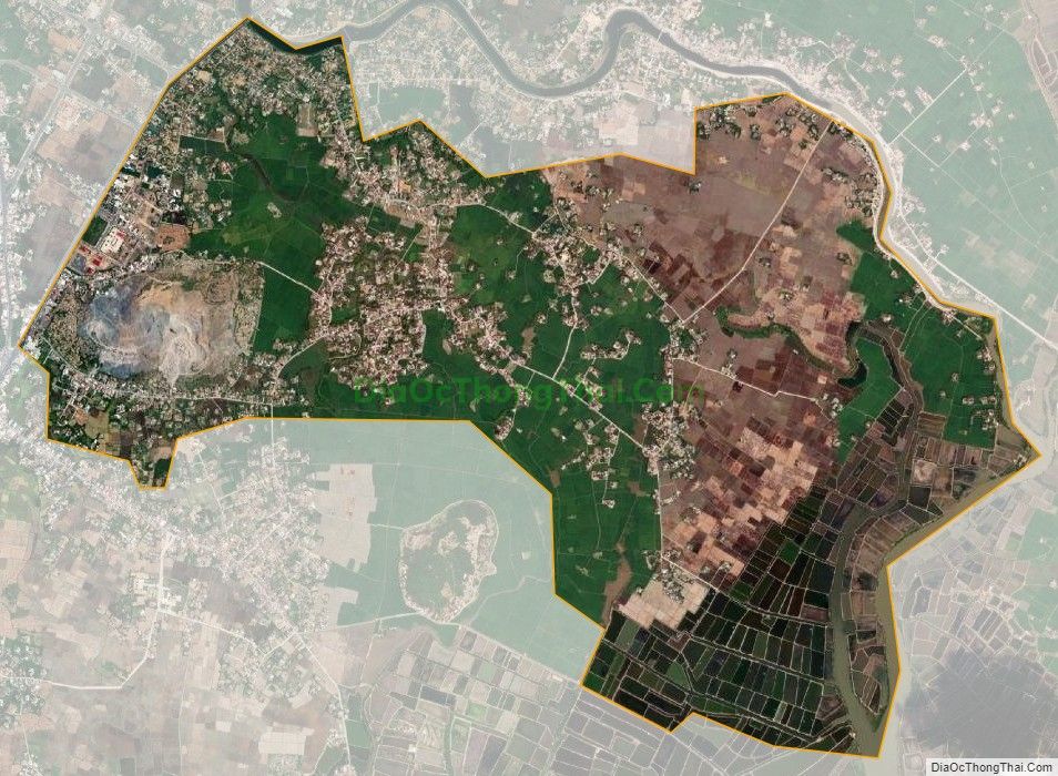 Bản đồ vệ tinh phường Ninh Giang, thị xã Ninh Hòa