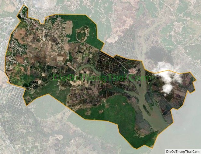 Bản đồ vệ tinh phường Ninh Hà, thị xã Ninh Hòa