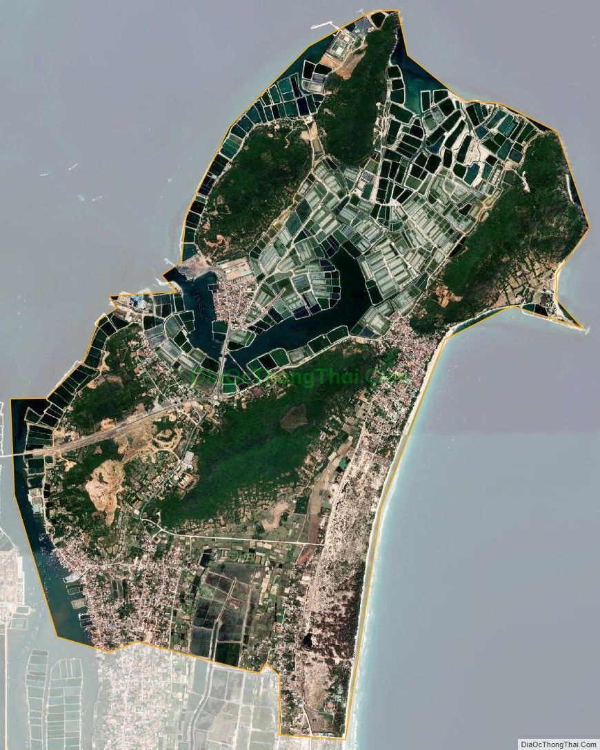 Bản đồ vệ tinh phường Ninh Hải, thị xã Ninh Hòa