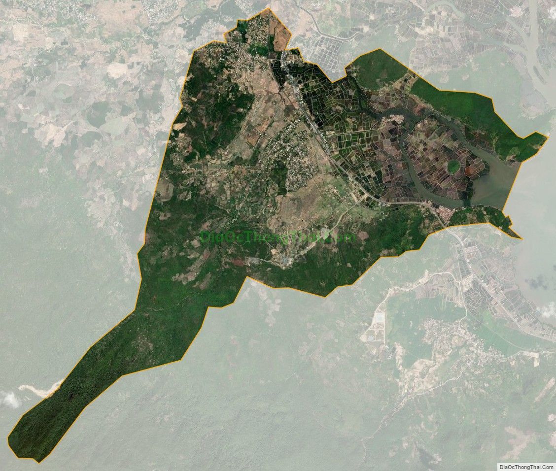 Bản đồ vệ tinh xã Ninh Lộc, thị xã Ninh Hòa