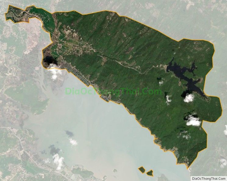 Bản đồ vệ tinh xã Ninh Phú, thị xã Ninh Hòa