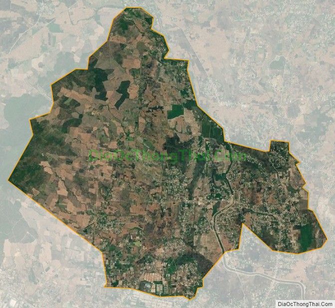 Bản đồ vệ tinh xã Ninh Thân, thị xã Ninh Hòa