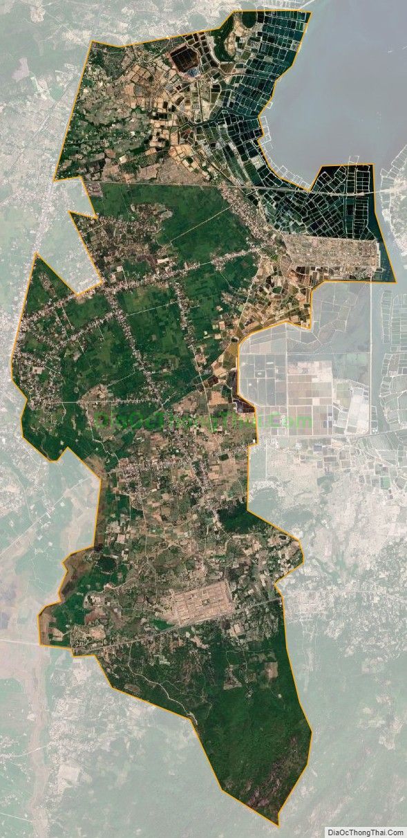 Bản đồ vệ tinh xã Ninh Thọ, thị xã Ninh Hòa