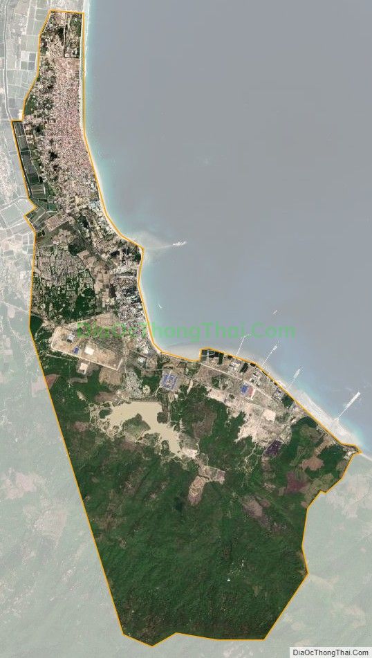 Bản đồ vệ tinh phường Ninh Thủy, thị xã Ninh Hòa