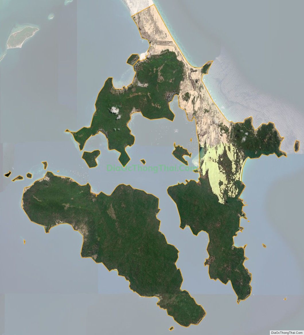 Bản đồ vệ tinh xã Vạn Thạnh, huyện Vạn Ninh