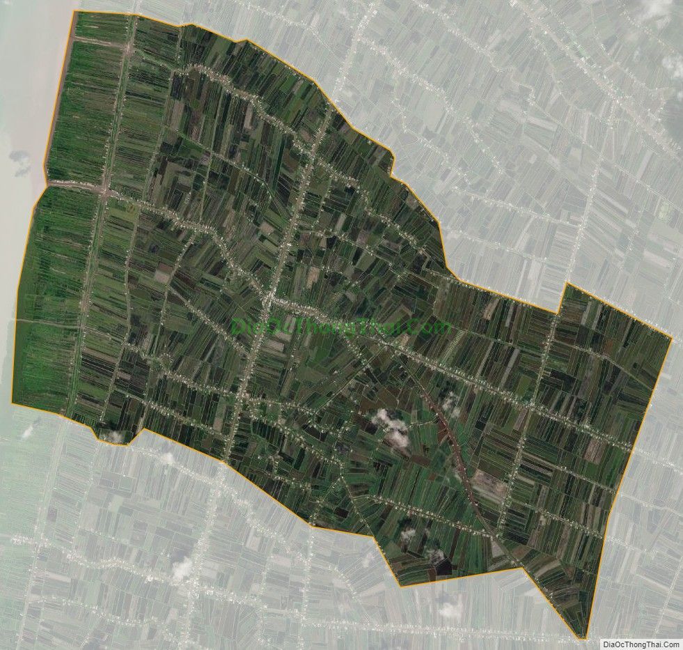 Bản đồ vệ tinh xã Đông Hưng A, huyện An Minh