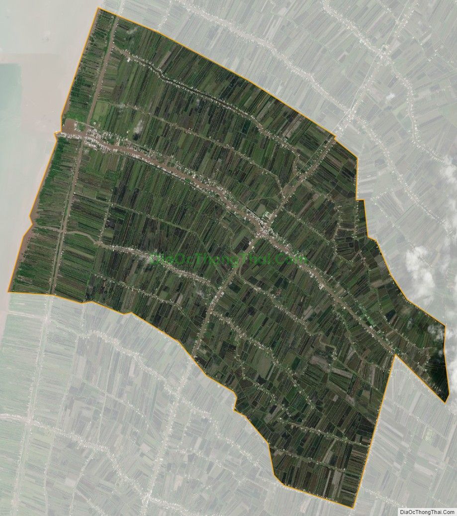 Bản đồ vệ tinh xã Tân Thạnh, huyện An Minh