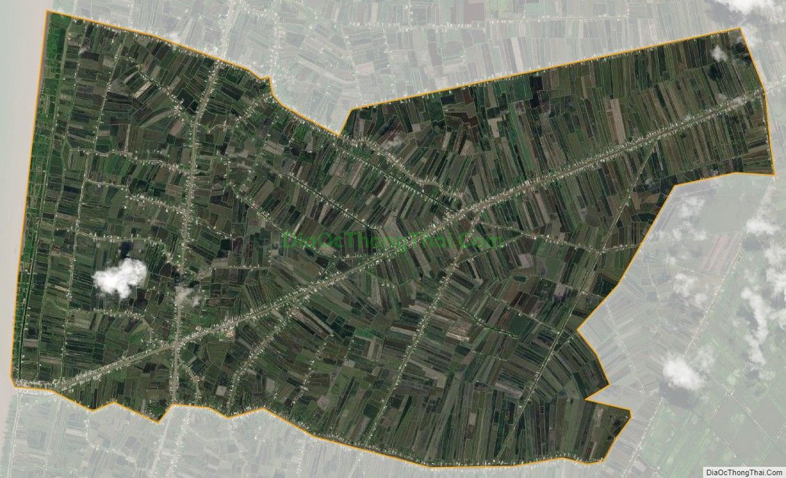 Bản đồ vệ tinh xã Vân Khánh, huyện An Minh