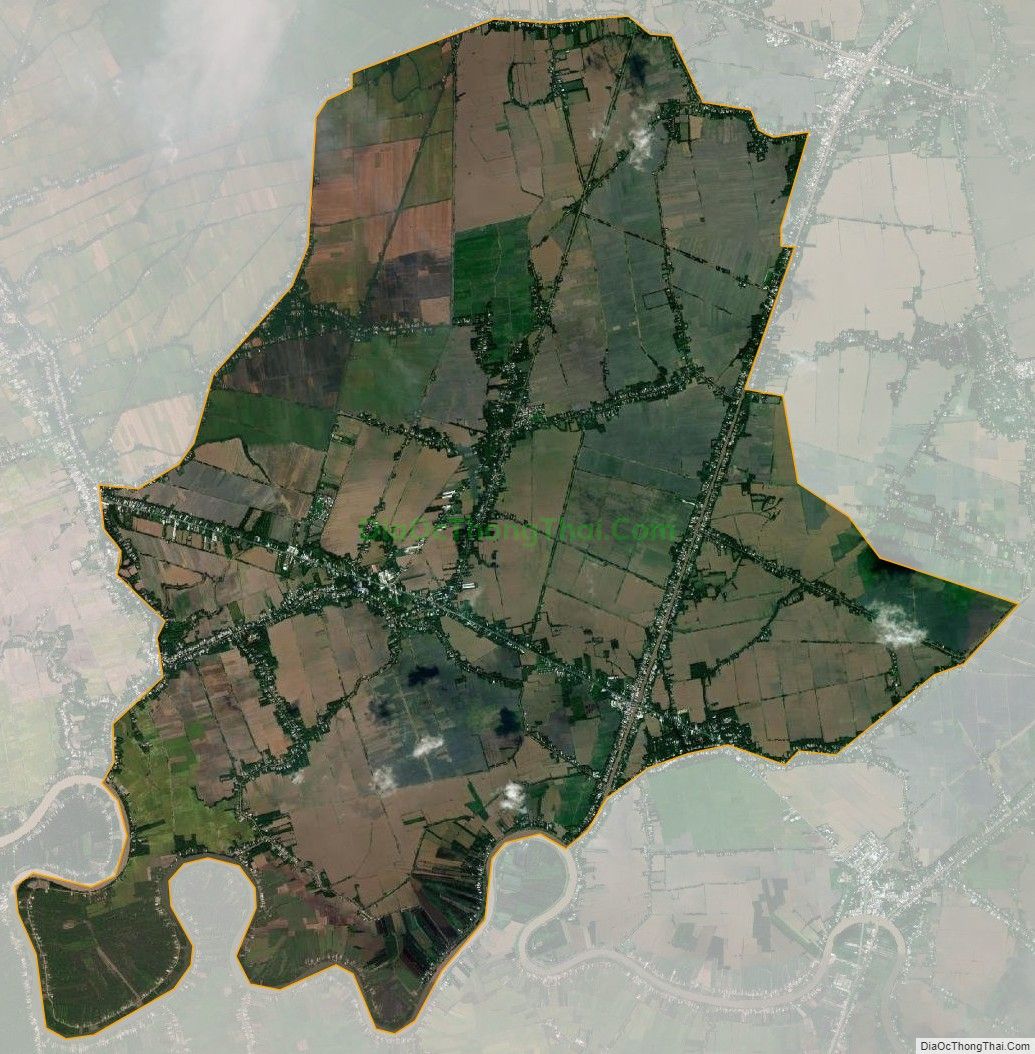 Bản đồ vệ tinh xã Minh Hòa, huyện Châu Thành