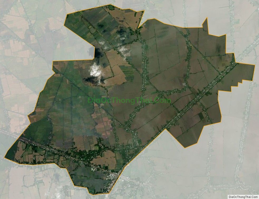 Bản đồ vệ tinh xã Bàn Tân Định, huyện Giồng Riềng
