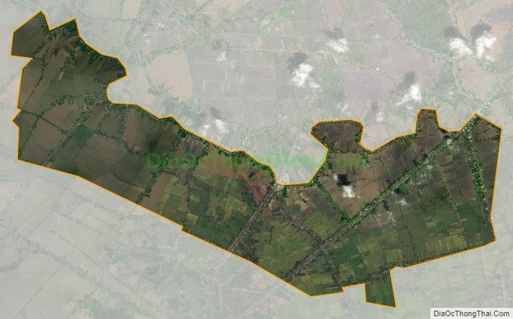 Bản đồ vệ tinh xã Hòa Thuận, huyện Giồng Riềng