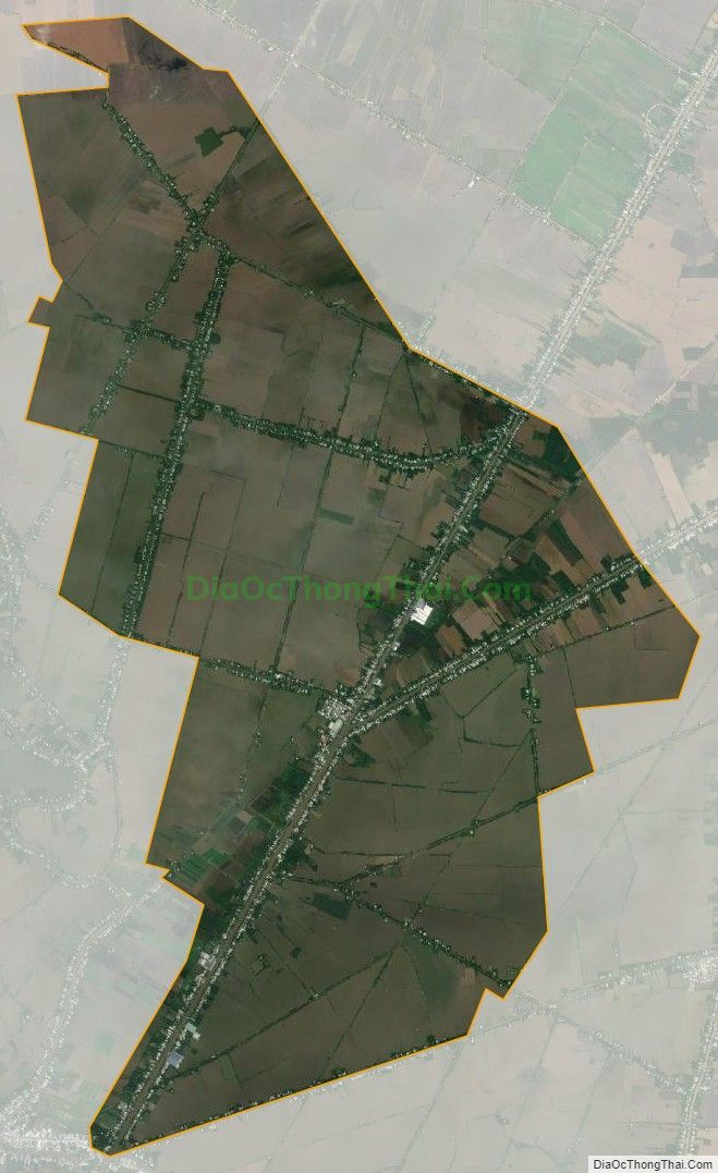 Bản đồ vệ tinh xã Thạnh Hưng, huyện Giồng Riềng