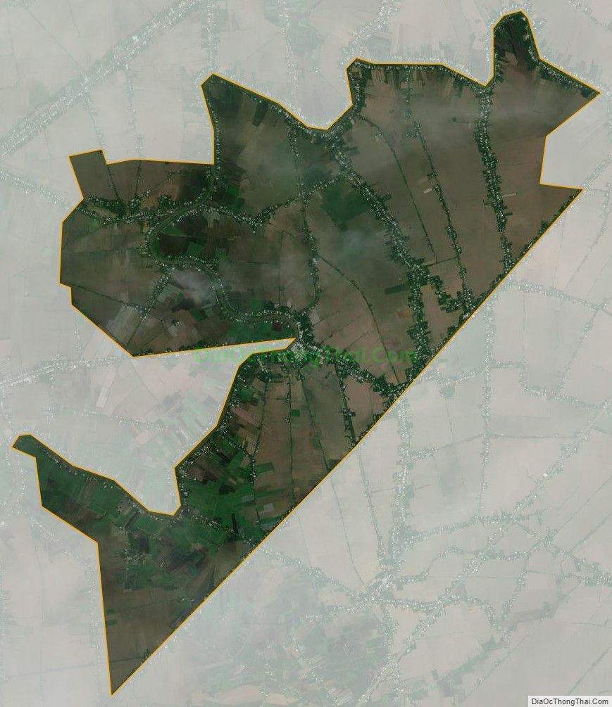 Bản đồ vệ tinh xã Vĩnh Thạnh, huyện Giồng Riềng