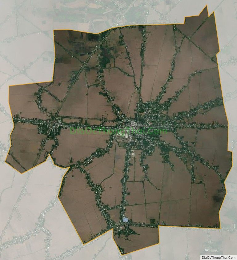 Bản đồ vệ tinh xã Định An, huyện Gò Quao