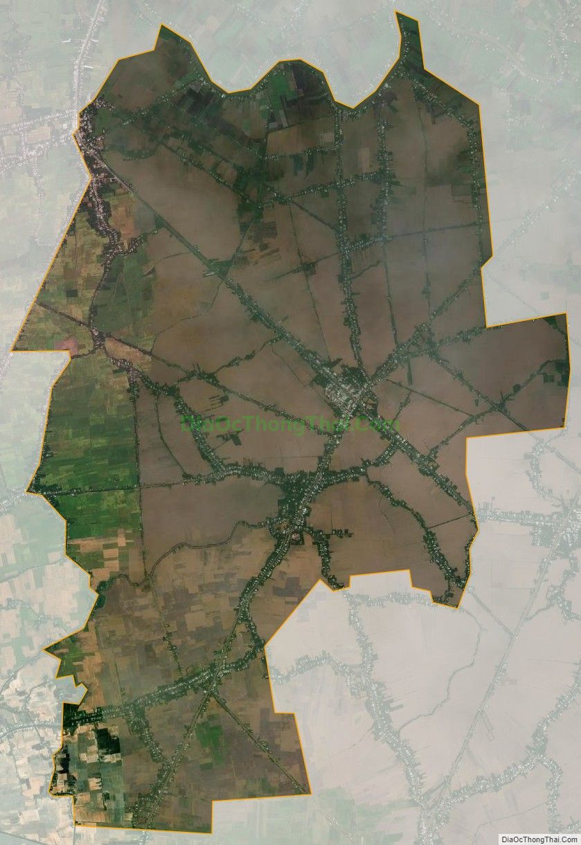 Bản đồ vệ tinh xã Định Hòa, huyện Gò Quao