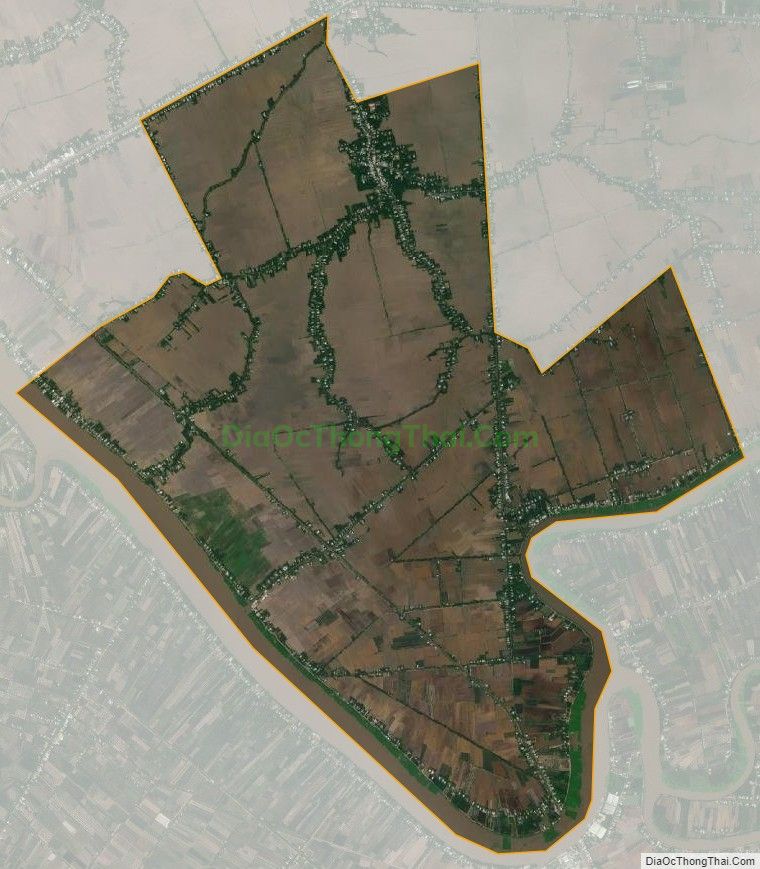Bản đồ vệ tinh xã Vĩnh Phước B, huyện Gò Quao