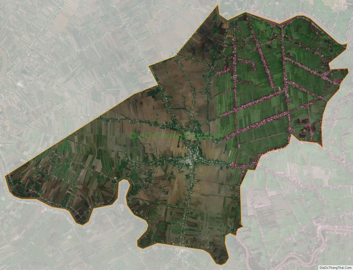 Bản đồ vệ tinh xã Vĩnh Tuy, huyện Gò Quao