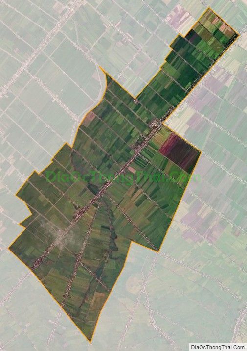Bản đồ vệ tinh xã Mỹ Phước, huyện Hòn Đất