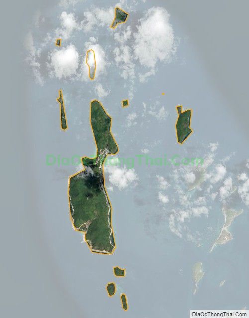 Bản đồ vệ tinh xã An Sơn, huyện Kiên Hải