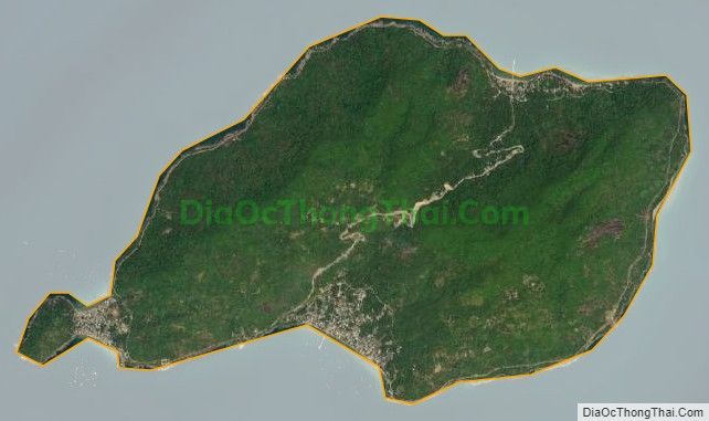 Bản đồ vệ tinh xã Lại Sơn, huyện Kiên Hải