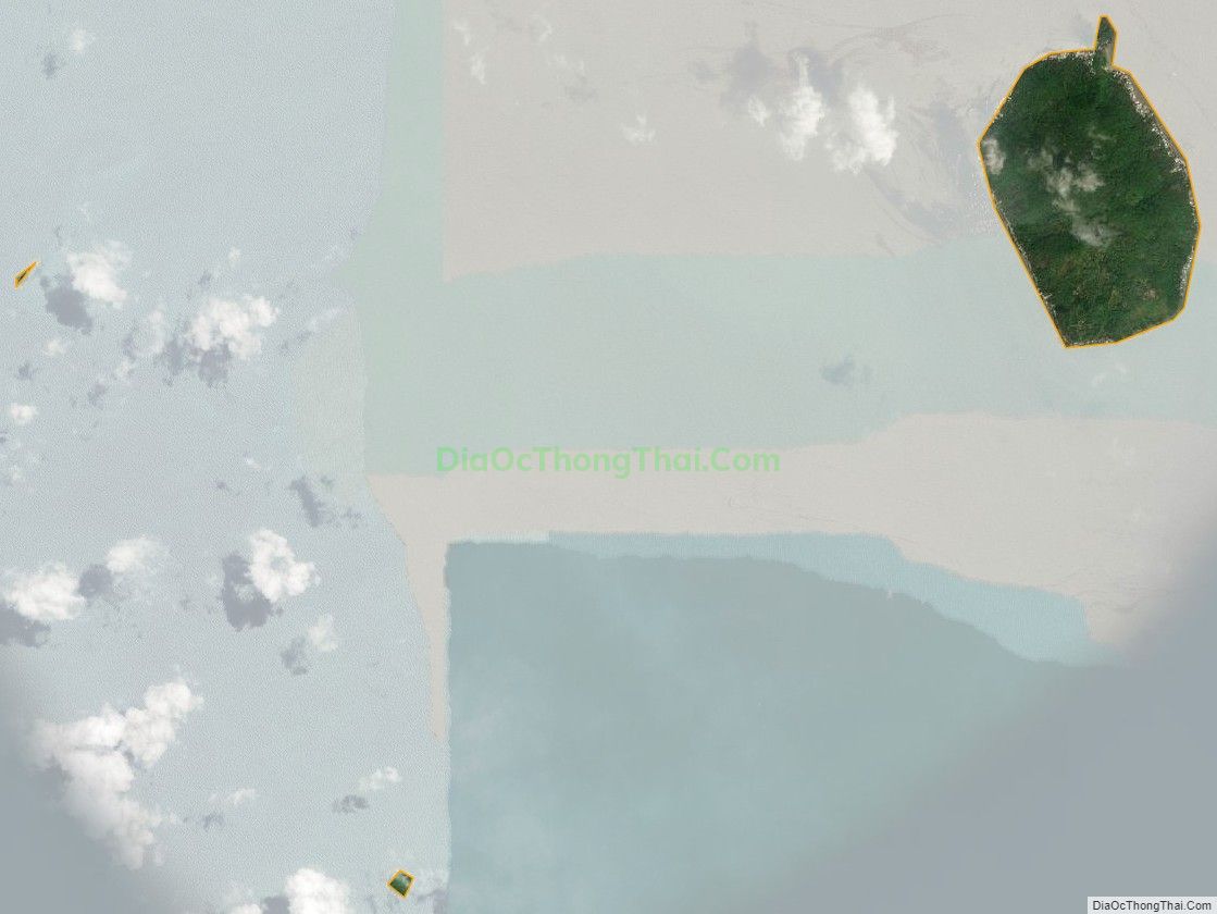 Bản đồ vệ tinh xã Hòn Nghệ, huyện Kiên Lương