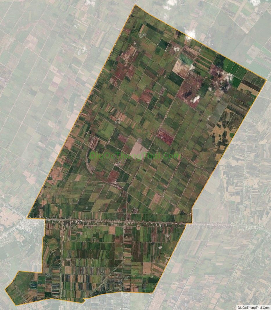 Bản đồ vệ tinh xã Kiên Bình, huyện Kiên Lương