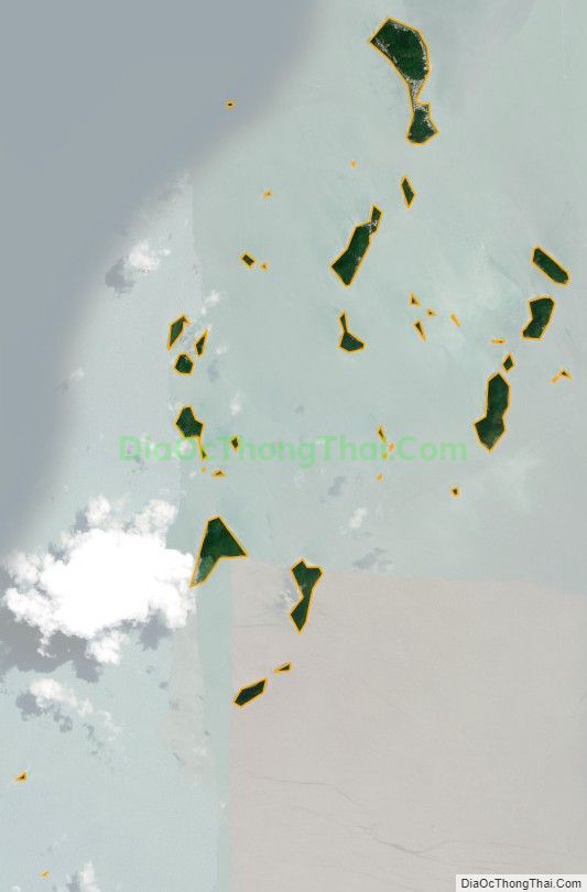 Bản đồ vệ tinh xã Sơn Hải, huyện Kiên Lương