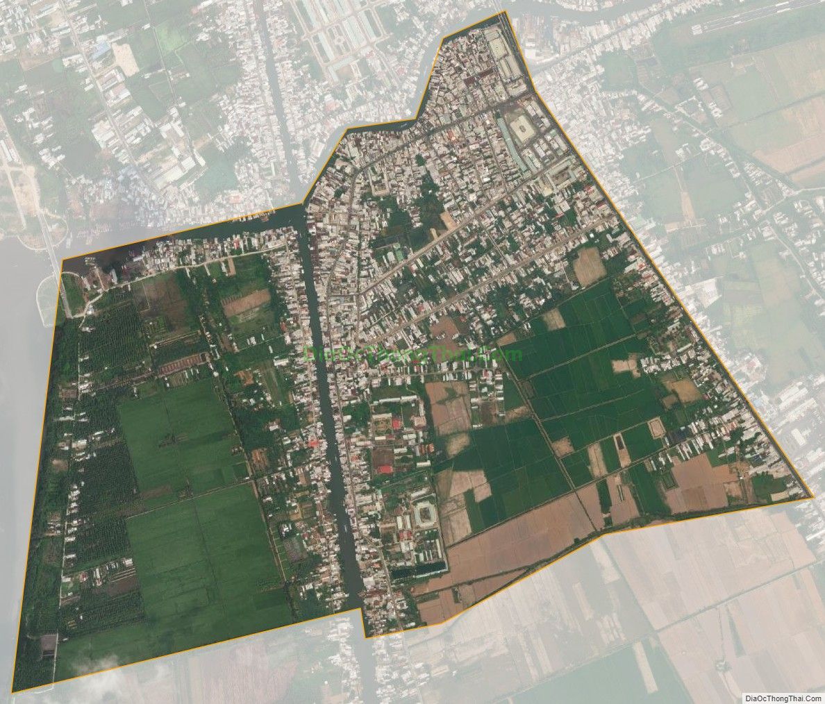 Bản đồ vệ tinh phường Rạch Sỏi, thành phố Rạch Giá