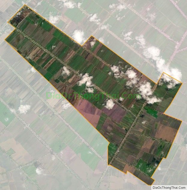 Bản đồ vệ tinh xã Thạnh Đông, huyện Tân Hiệp
