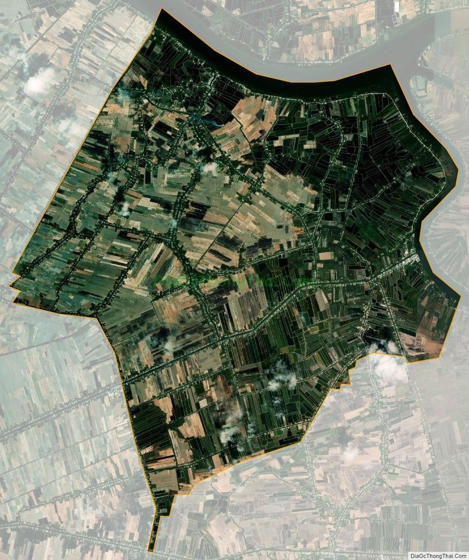 Bản đồ vệ tinh xã Hòa Chánh, huyện U Minh Thượng