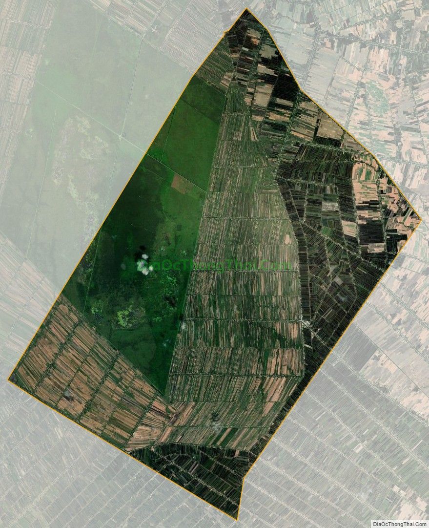 Bản đồ vệ tinh xã Minh Thuận, huyện U Minh Thượng