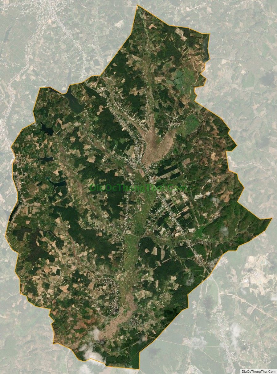 Bản đồ vệ tinh xã Đắk La, huyện Đăk Hà